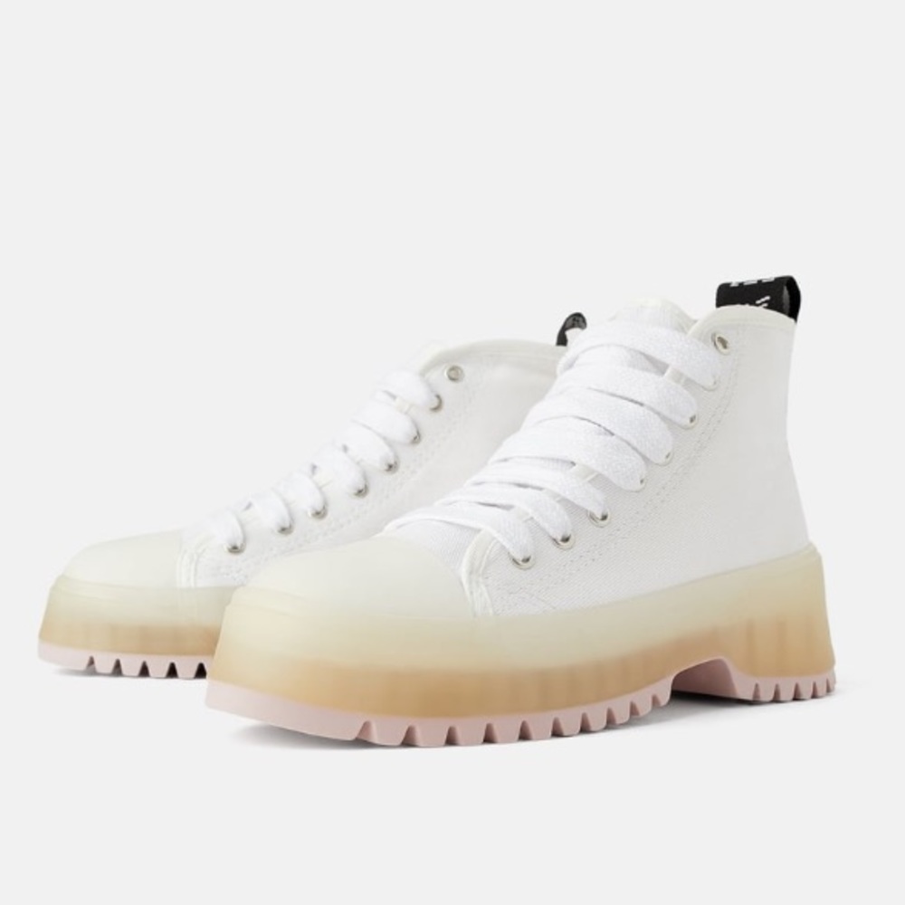♥️ ZARA TRF WOMEN FABRIC SNEAKERS ANKLE BOOTS